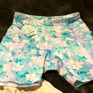 Sendara brand girls shorts lite blue n white